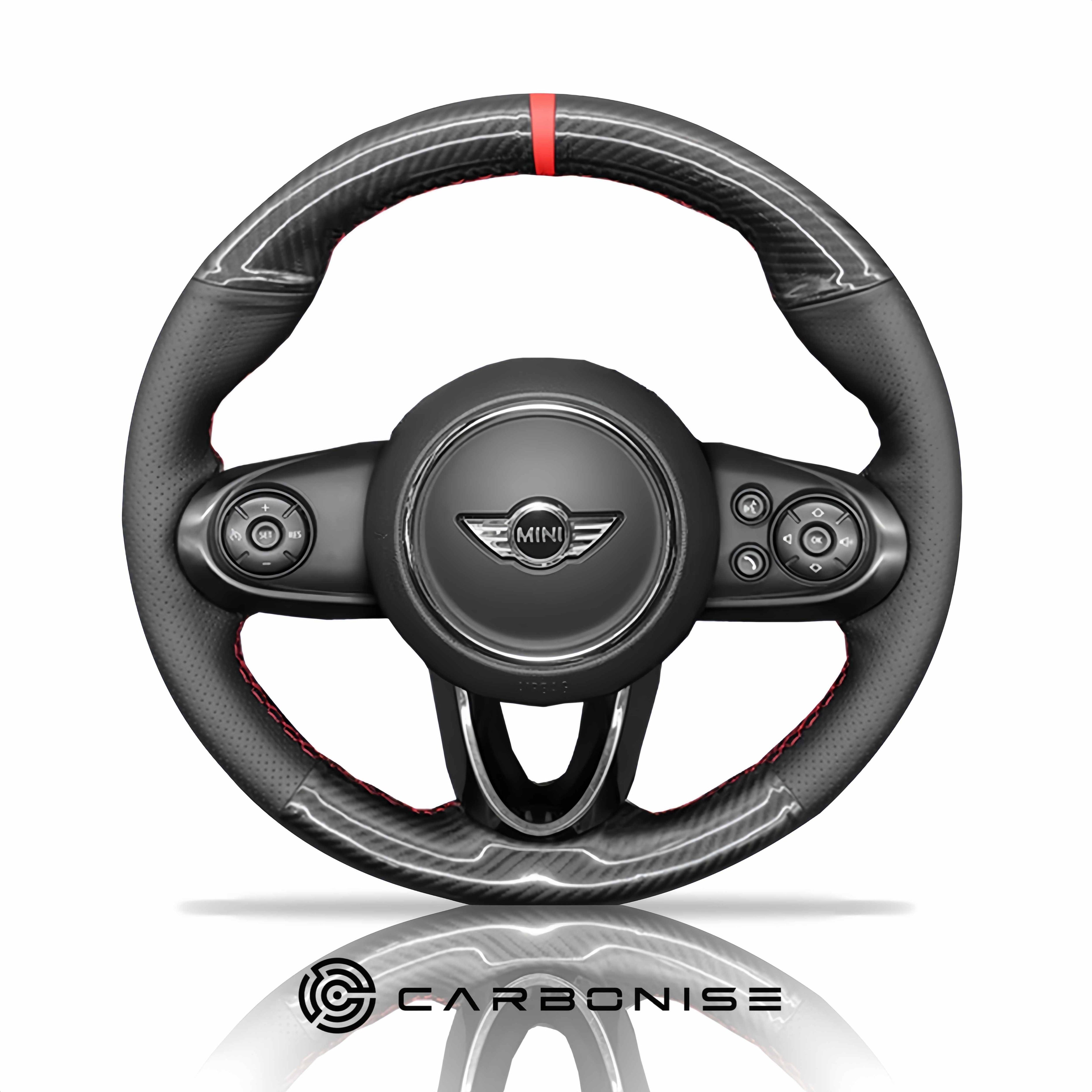 Mini Cooper Steering Wheel (Carbon+Perforated Leather) #3