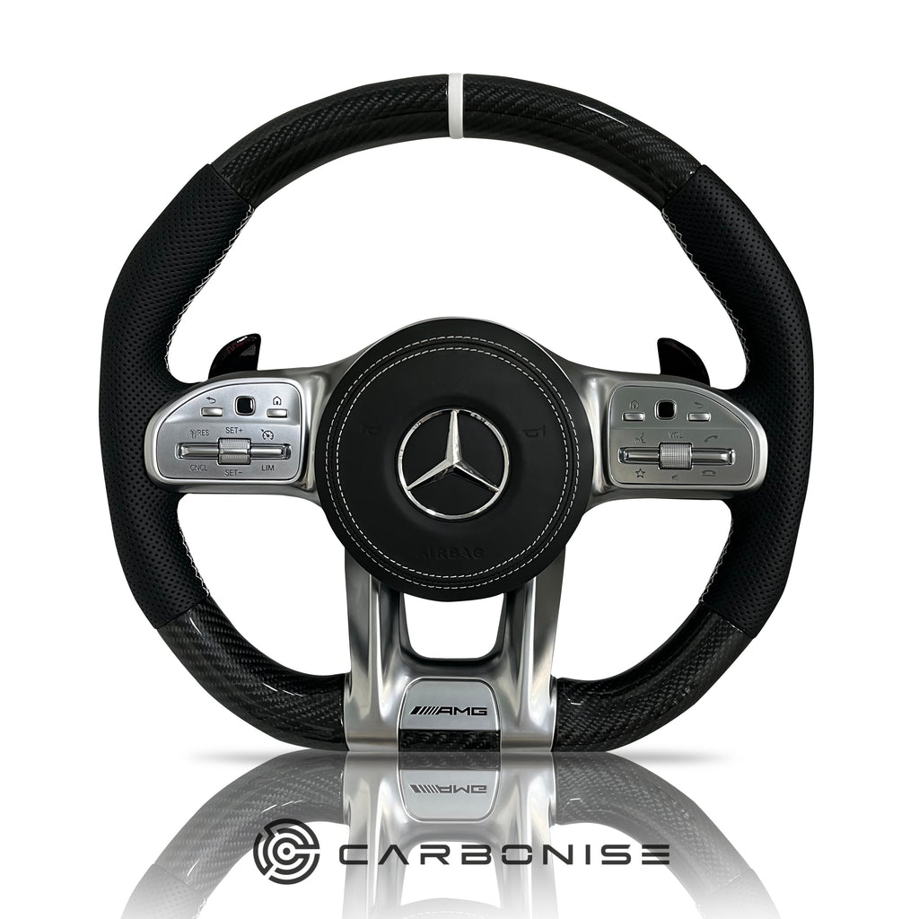 Mercedes-Benz Steering Wheel (Carbon Fiber+Perforated Leather) #09