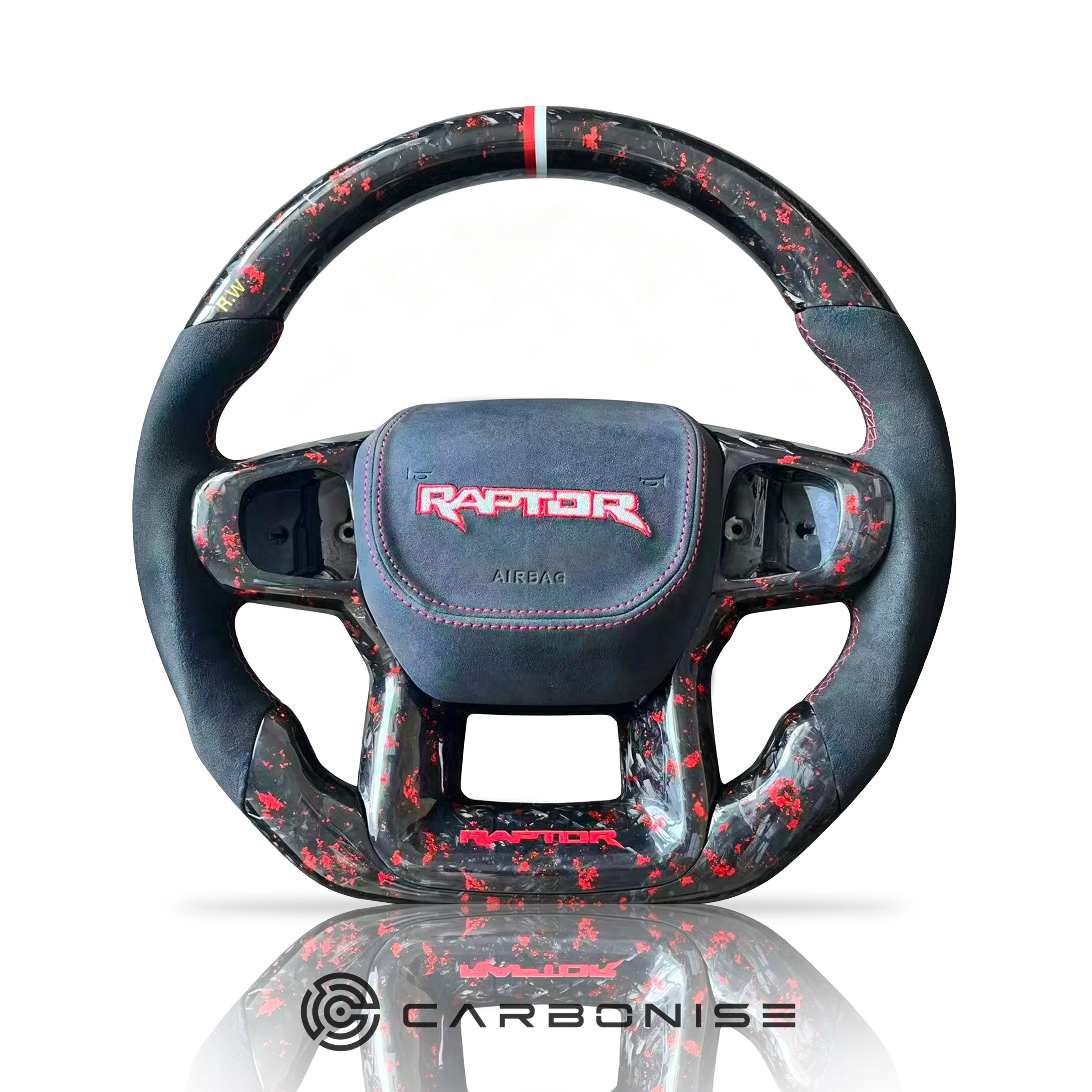 Ford Steering Wheel (Carbon Fiber+Perforated Leather) @7