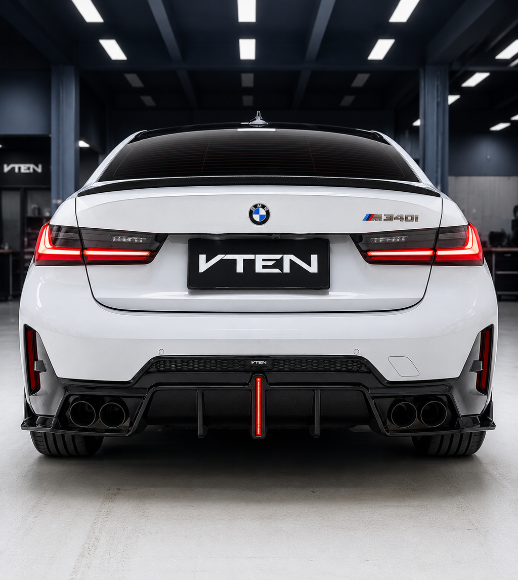 VTEN-BMW 3 SERIES G20 / G21 LCI 2023+ PP GLOSS BLACK LED DIFFUSER