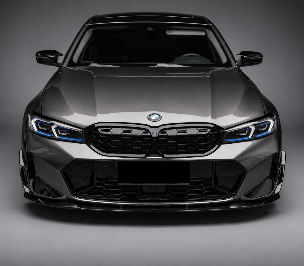 VTEN-BMW 3 SERIES G20 / G21 LCI 2023+ ABS GLOSS BLACK FRONT CANARDS