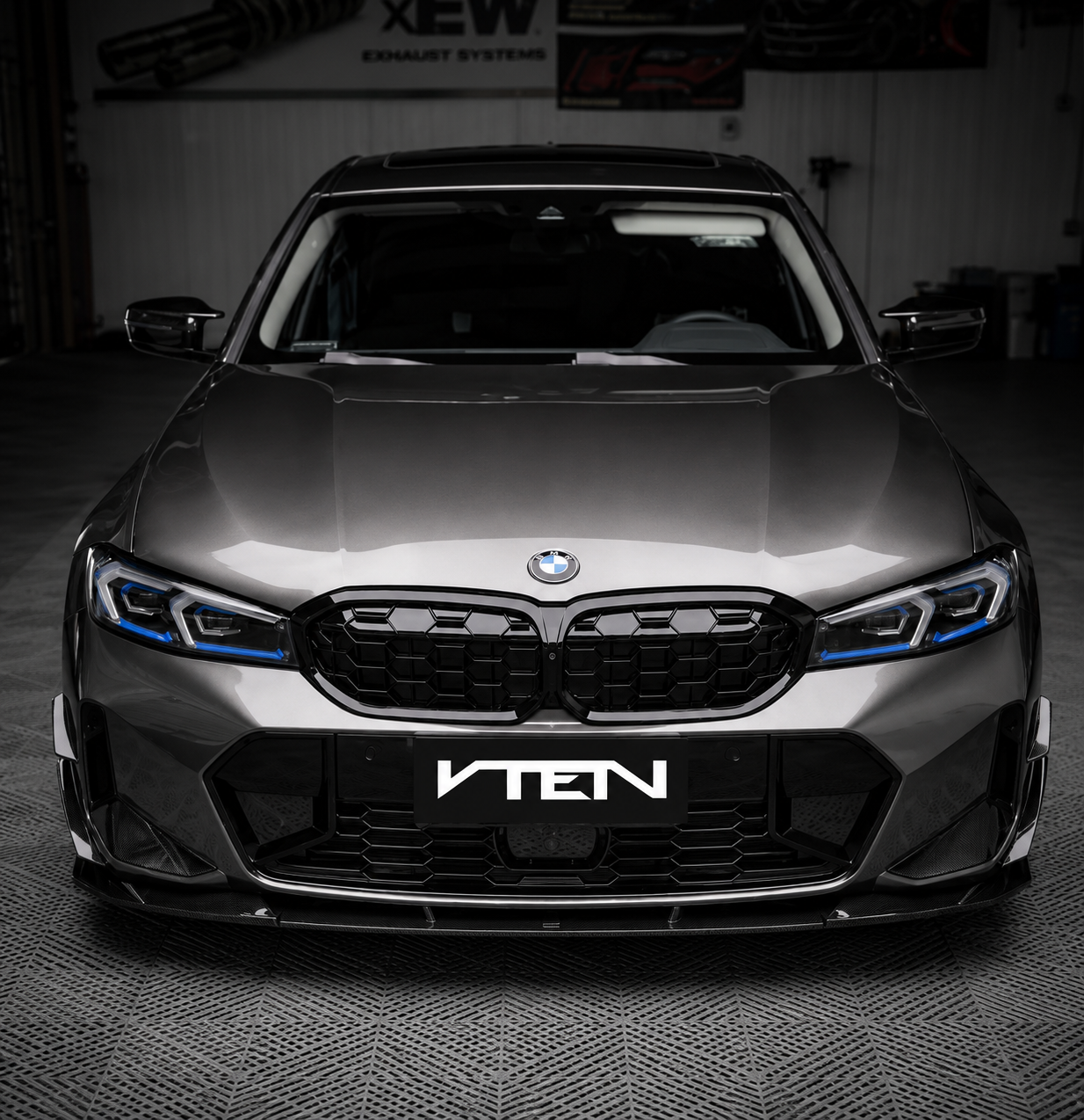 VTEN-BMW 3 SERIES G20 / G21 LCI 2023+ PP GLOSS BLACK FRONT LIP