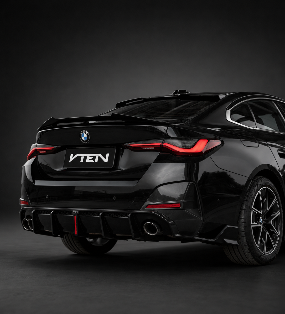 VTEN-BMW 4 SERIES G26 GRAN COUPE ABS GLOSS BLACK ROOF SPOILER
