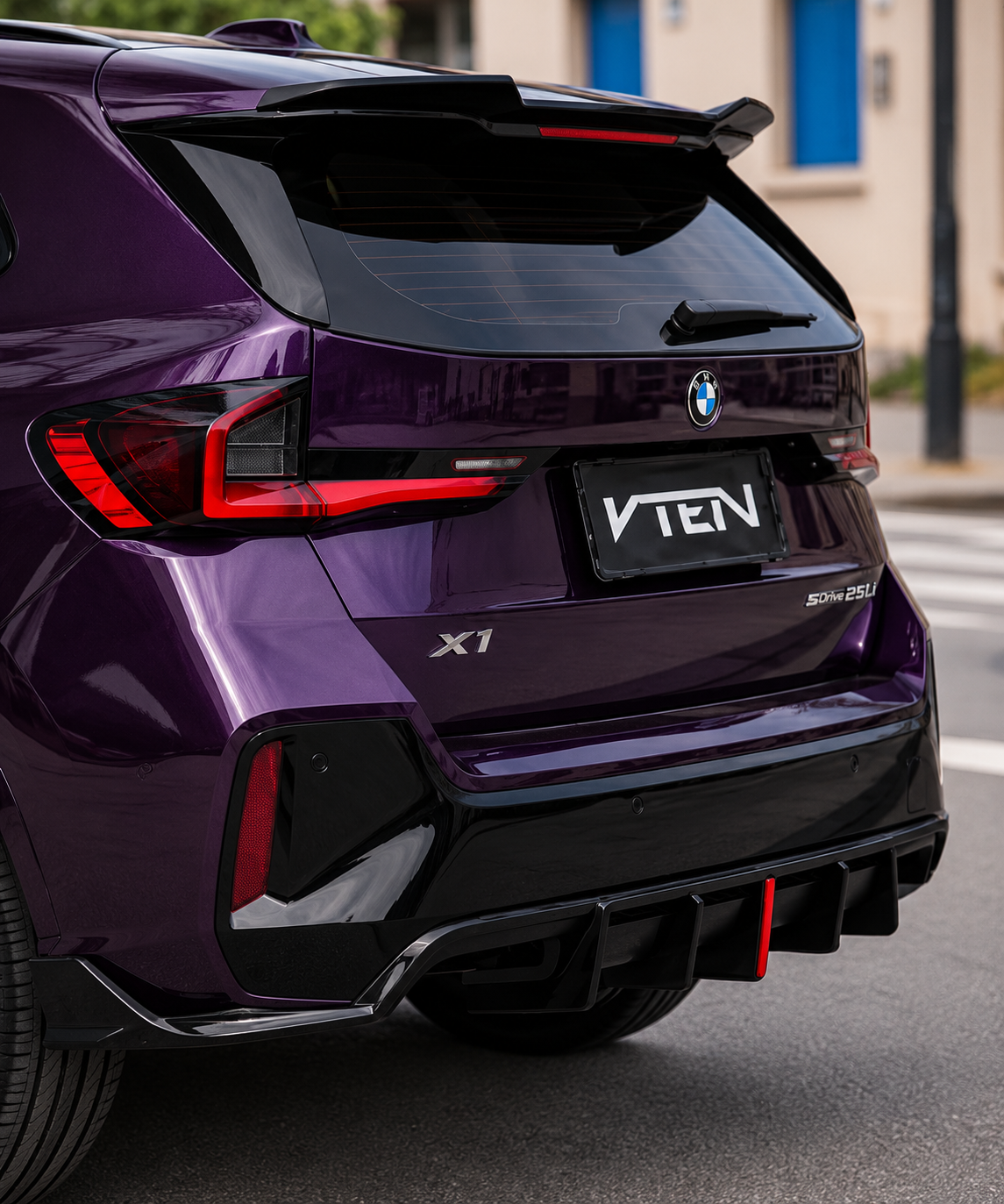 VTEN-BMW X1 U11 2023+ PP GLOSS BLACK REAR SPOILER