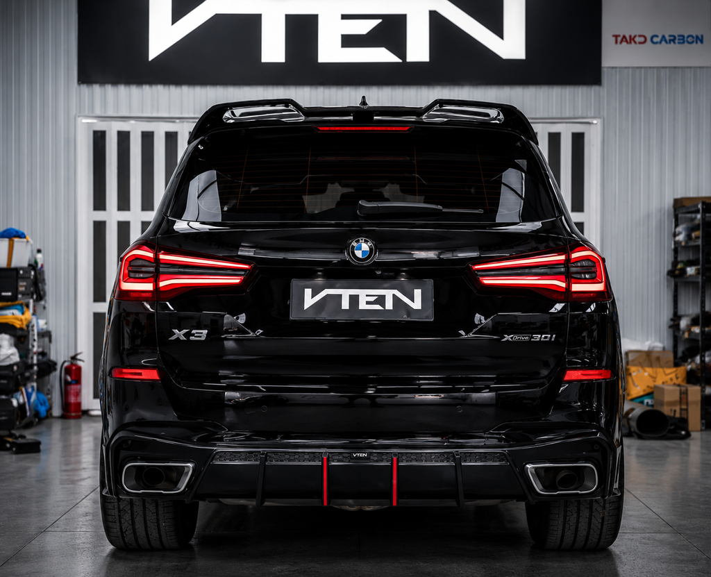 VTEN-BMW X5 G05 PRE-LCI PP GLOSS BLACK REAR DIFFUSER