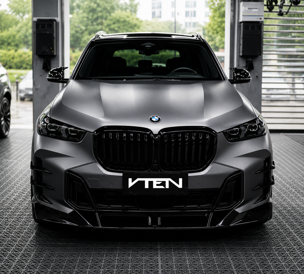 VTEN-BMW X5 G05 LCI 2024+ PP GLOSS BLACK FRONT LIP