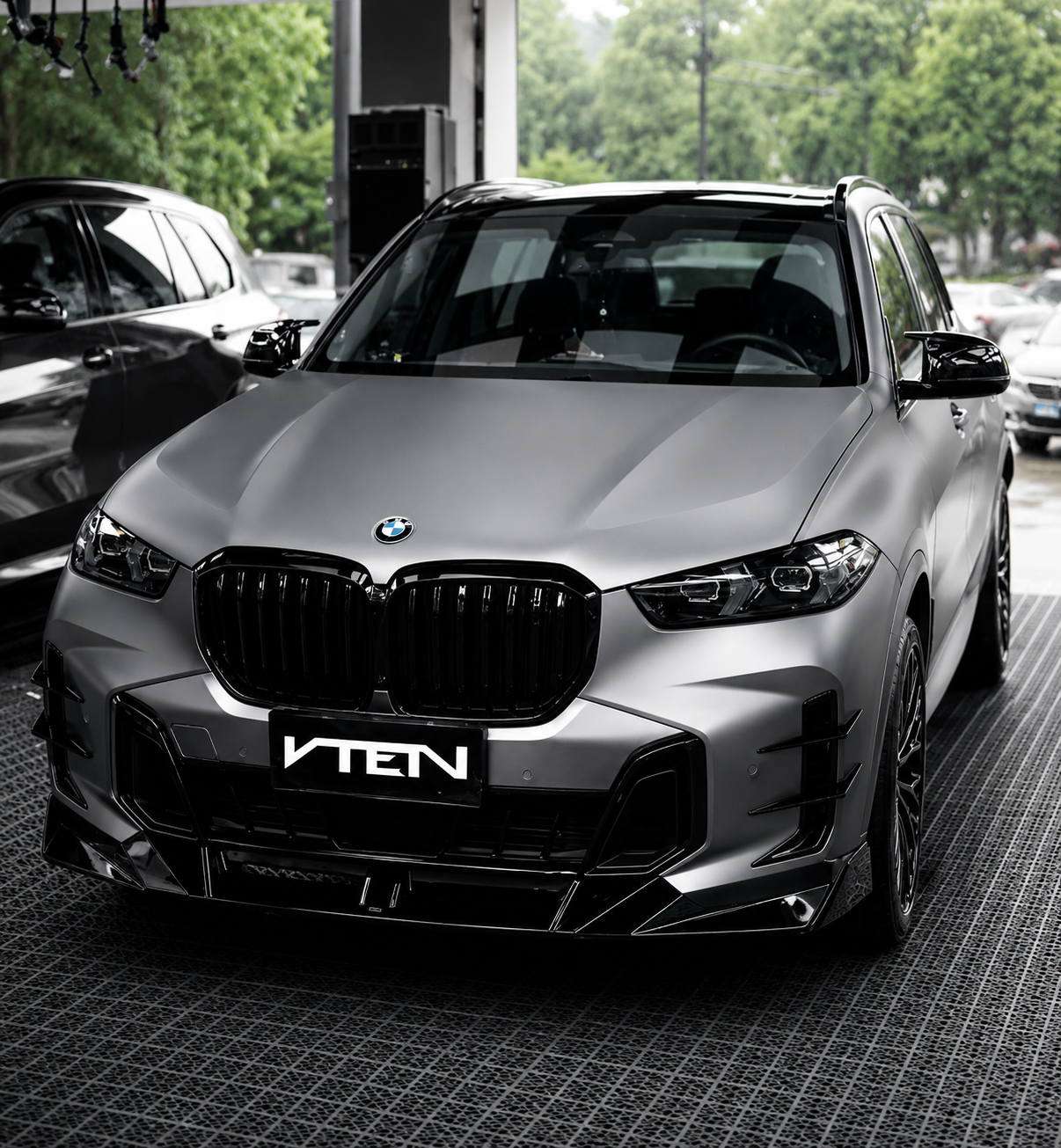 VTEN-BMW X5 G05 LCI 2024+ PP GLOSS BLACK FRONT LIP