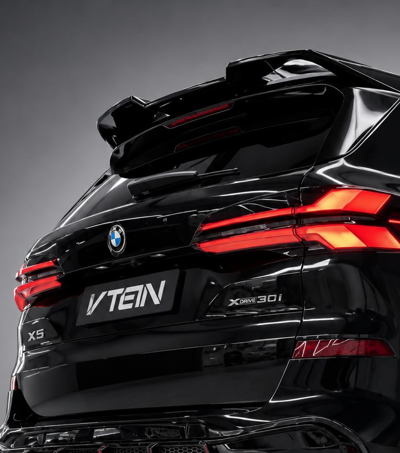 VTEN-BMW X5 G05 LCI ABS GLOSS BLACK REAR ROOF SPOILER