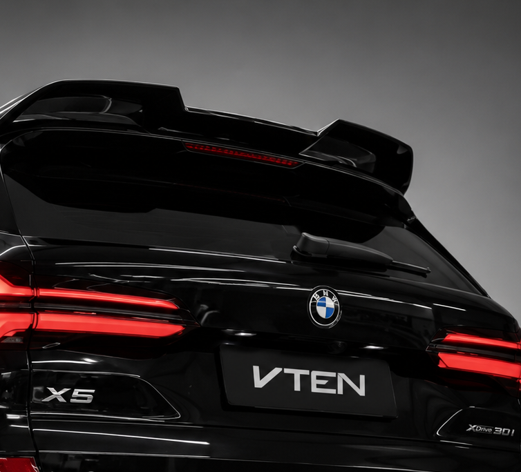 VTEN-BMW X5 G05 LCI ABS GLOSS BLACK REAR ROOF SPOILER