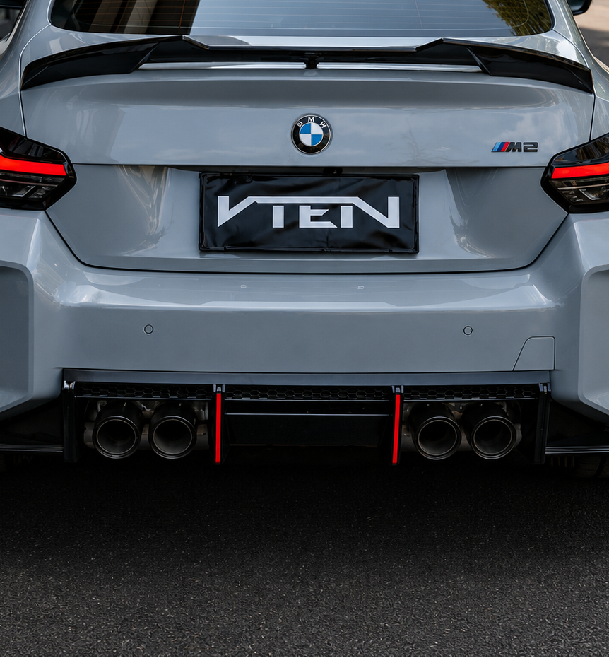 VTEN-BMW M2 G87 GLOSS BLACK REAR LED DIFFUSER