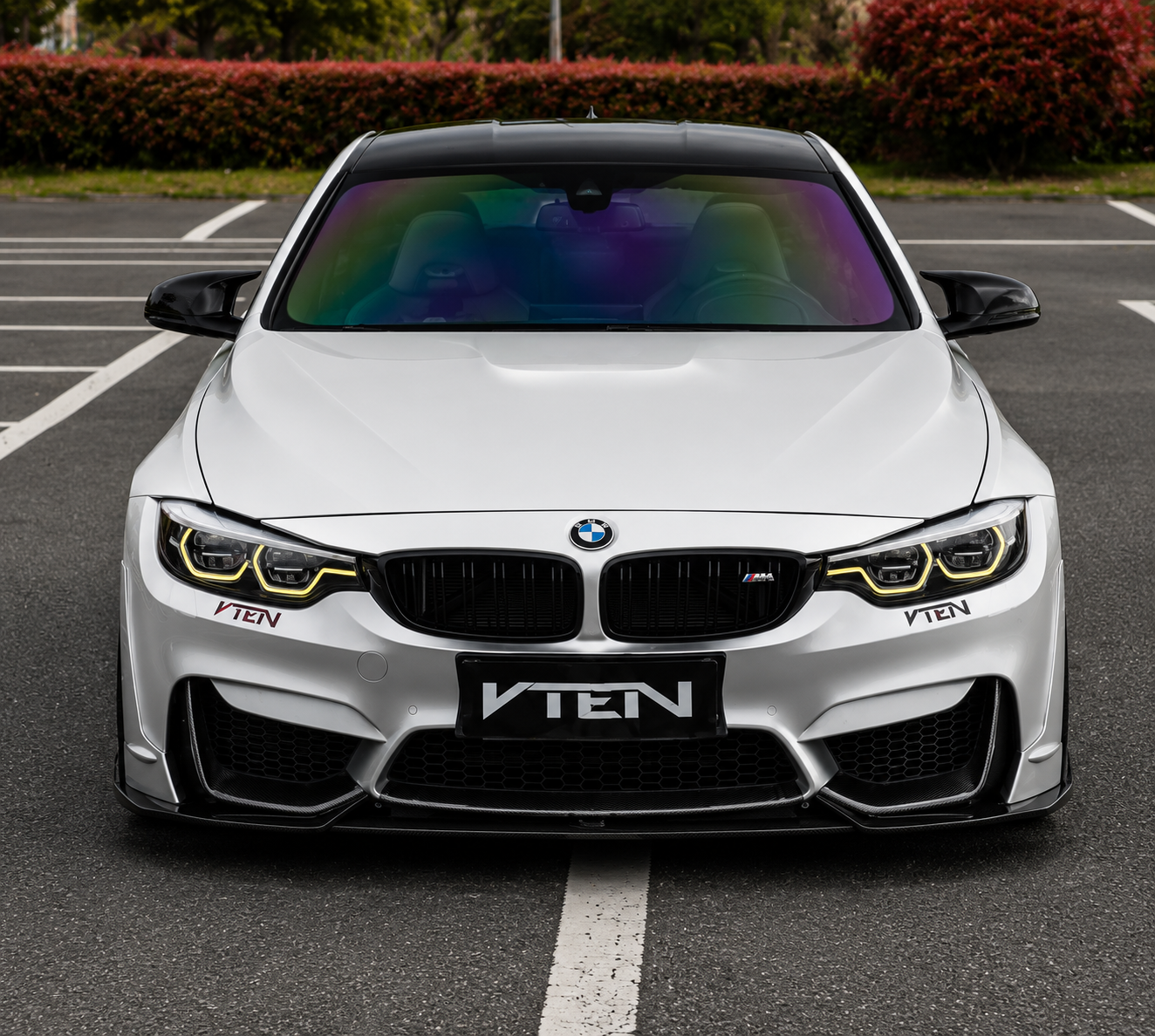 VTEN-BMW M4 F82 PP GLOSS BLACK FRONT LIP
