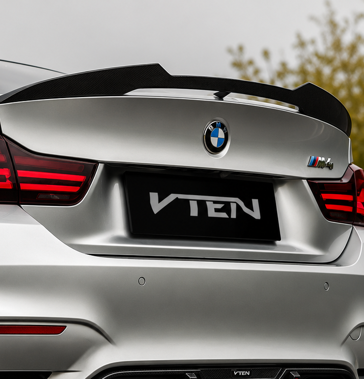 VTEN-BMW M4 F82 PP GLOSS BLACK REAR SPOILER