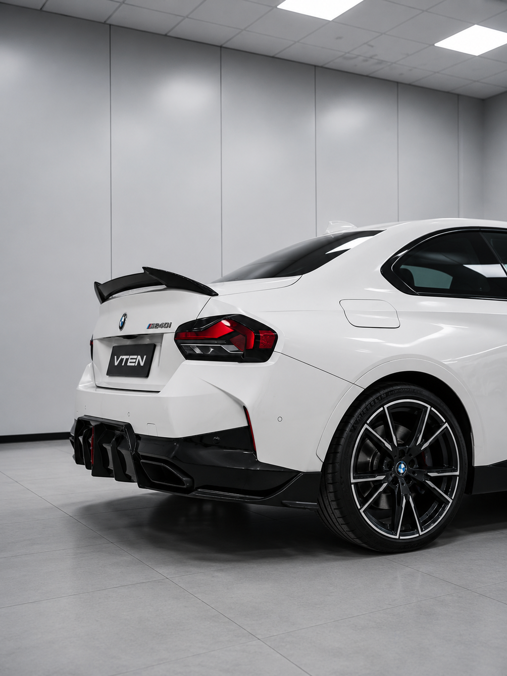 VTEN-BMW 2 SERIES G42 M240I PP LED REAR DIFFUSER