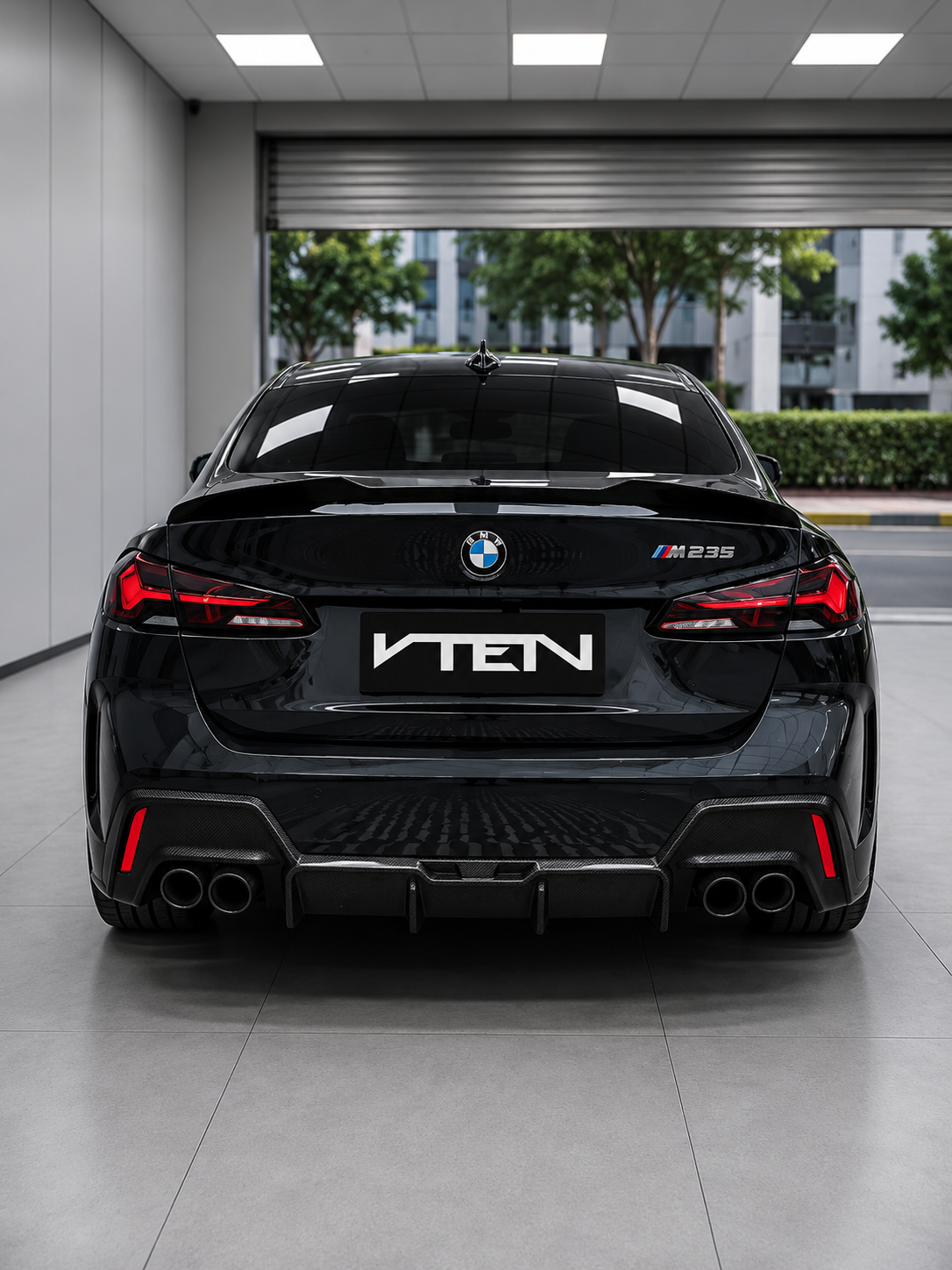 VTEN-BMW 2 SERIES GRAN COUPE F74 GLOSS BLACK REAR SPOILER