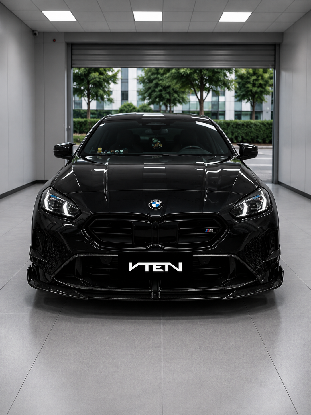 VTEN-BMW 2 SERIES GRAN COUPE F74 GLOSS BLACK FRONT LIP