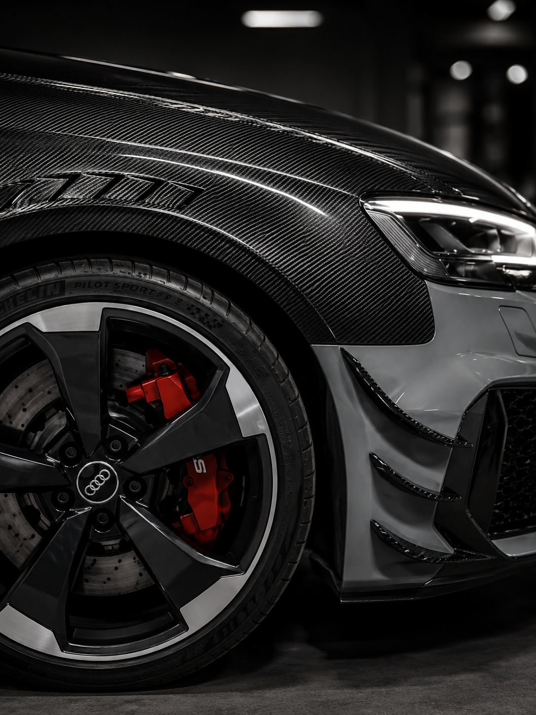 Karbel-Dry Carbon Front Fenders for Audi S3 A3 & RS3 8V.5 2015-2020 Pre-preg Carbon Fiber