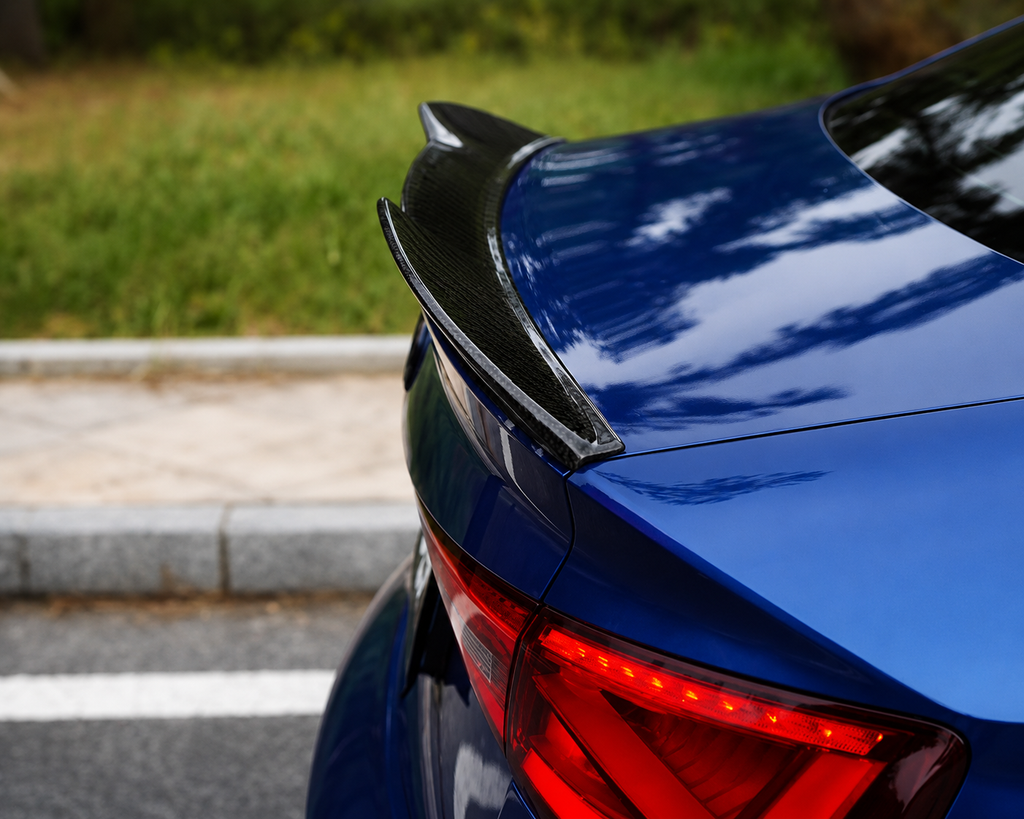 Karbel-Dry CarbonRear Spoiler for Audi RS3 S3 A3 8V/8V.5 Sedan Pre-preg Carbon Fiber