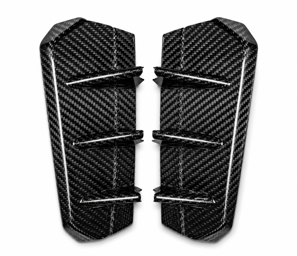 Karbel-Dry Carbon Fog Light Trim Overlay for Audi RS4 B9.5 Pre-preg Carbon Fiber