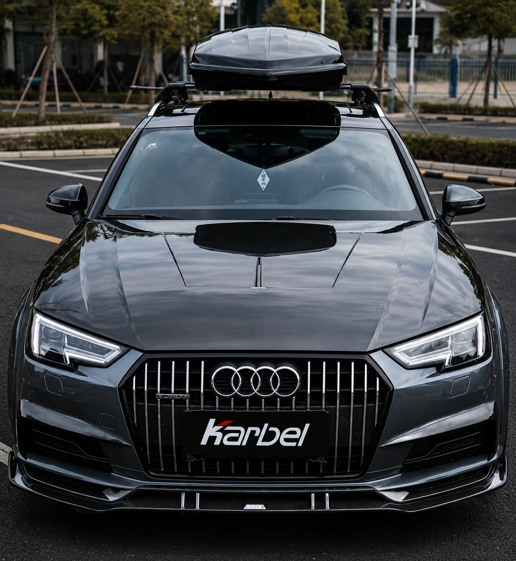 Karbel-Dry Carbon Hood for Audi RS4 S4 A4 B9 / B9.5 2017-ON Carbon Fiber