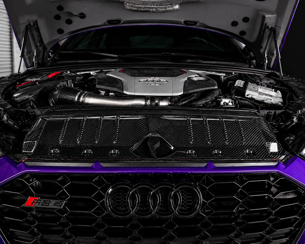Karbel-Dry Carbon Radiator Cooling Plate for Audi RS5 B9.5 2020-2025 Pre-preg Carbon Fiber
