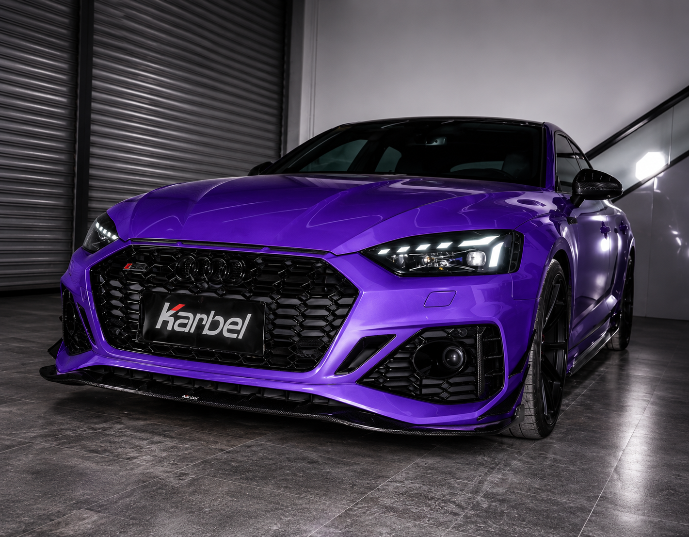 Karbel-Dry Carbon Eyebrows Eyelids for Audi RS5 S5 A5 B9 B9.5 2017-Early 2025 Pre-preg Carbon Fiber