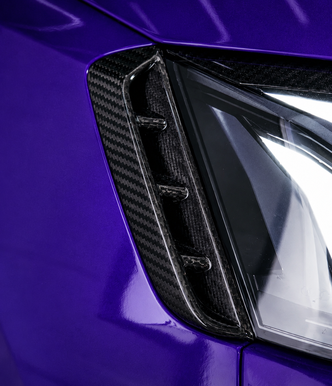 Karbel-Dry Carbon Head Light Trim for Audi RS5 B9.5 2020-2025 Dry Pre-preg Carbon Fiber