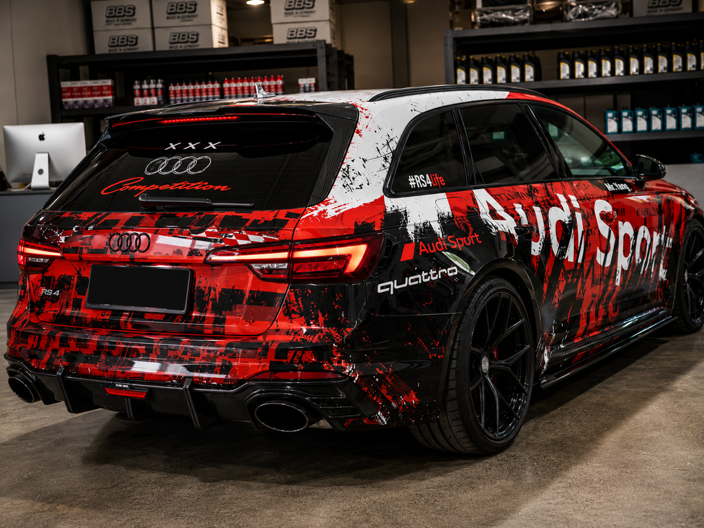 Karbel-Dry Carbon Side Skirts for Audi RS4 B9 / B9.5 2018-ON Pre-preg Carbon Fiber