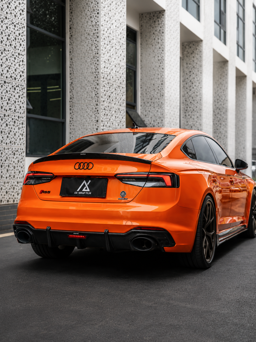 Karbel-Dry Carbon Rear Diffuser For Audi RS5 B9 2017-2019 Pre-preg Carbon Fiber