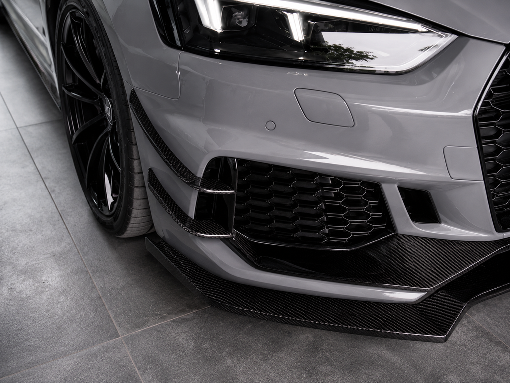 Karbel-Dry Carbon Front Canards for Audi RS5 B9 2018-2020 Pre-preg Carbon Fiber
