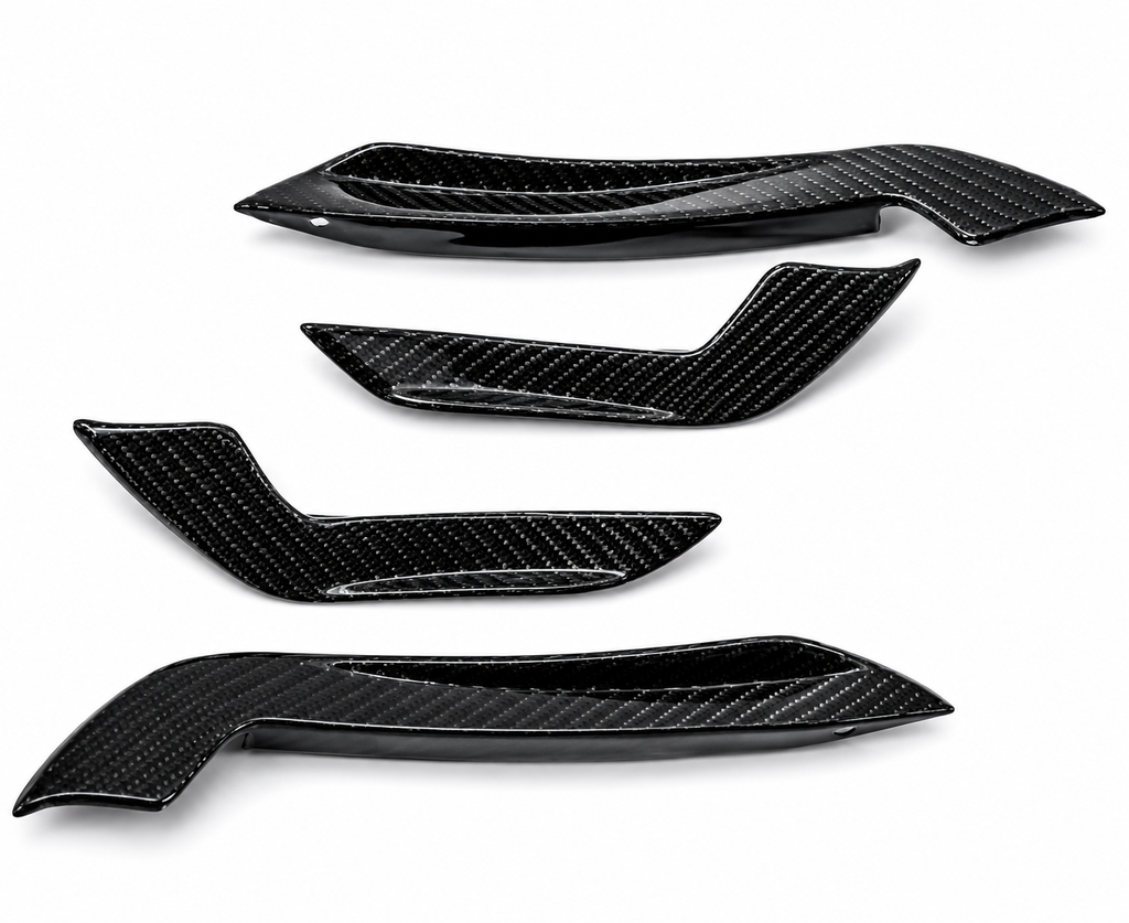 Karbel-Dry Carbon Front Canards for Audi RS5 B9 2018-2020 Pre-preg Carbon Fiber