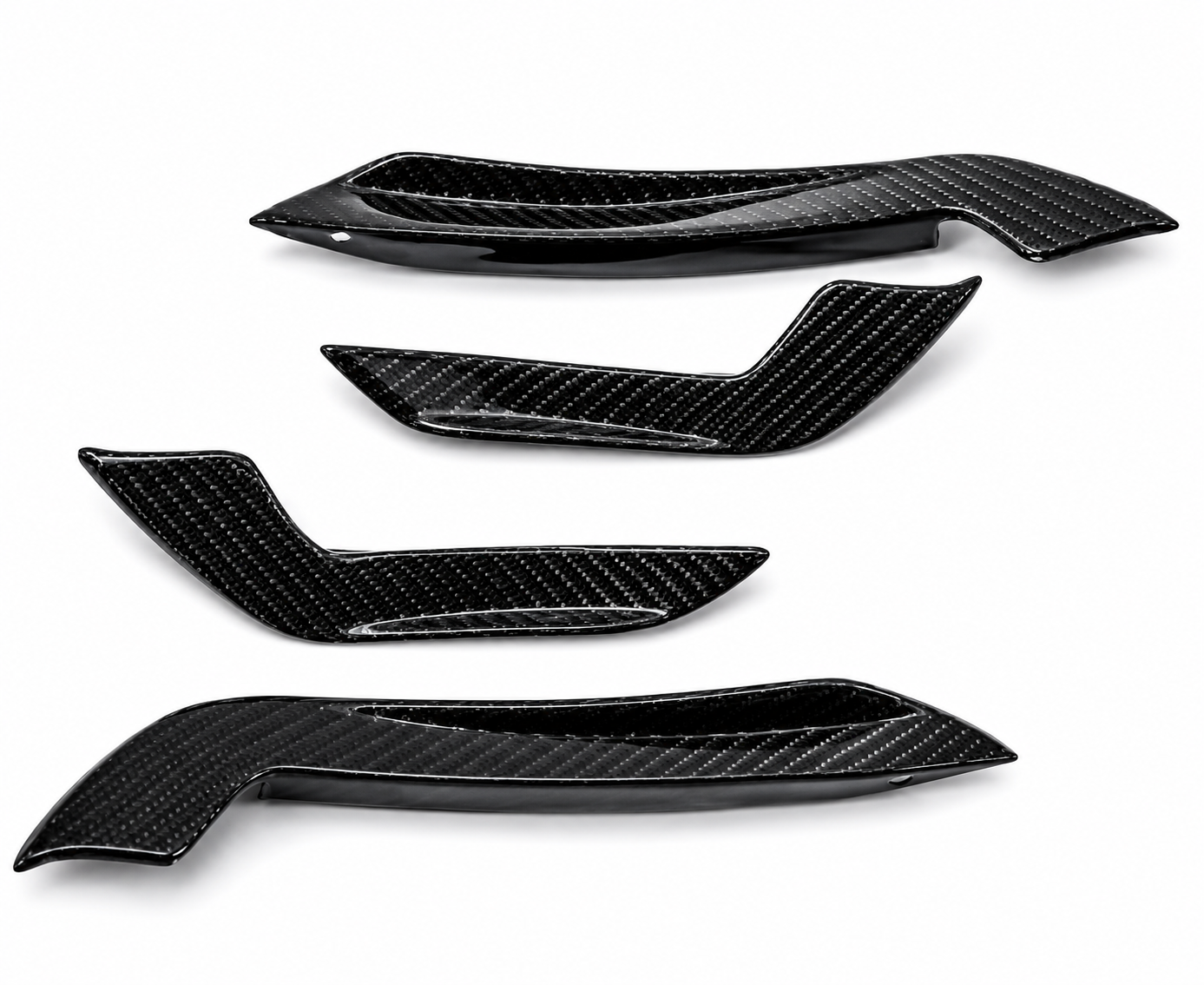 Karbel-Dry Carbon Front Canards for Audi RS5 B9 2018-2020 Pre-preg Carbon Fiber