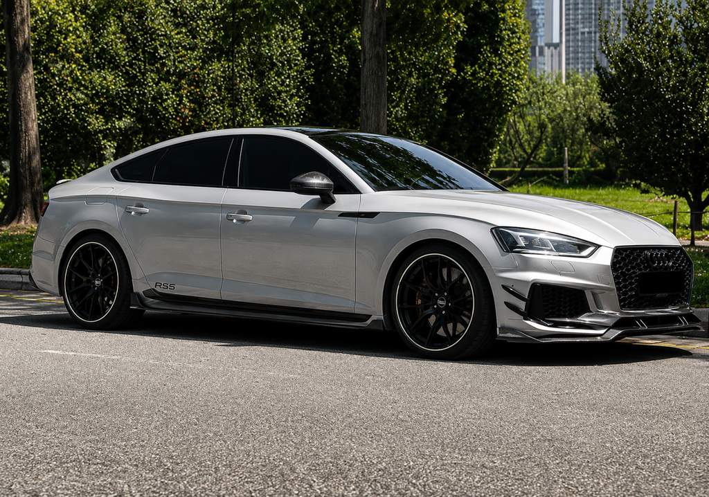 Karbel-Dry Carbon Side Skirts For Audi RS5 & S5 & A5 B9 2017-2019 Pre-preg Carbon Fiber