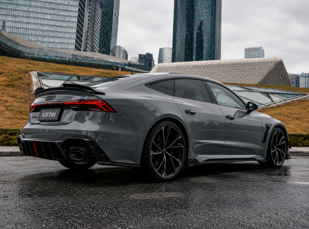 Karbel-Dry Carbon Side Skirts for Audi RS7 RS6 C8 2020-ON Carbon Fiber