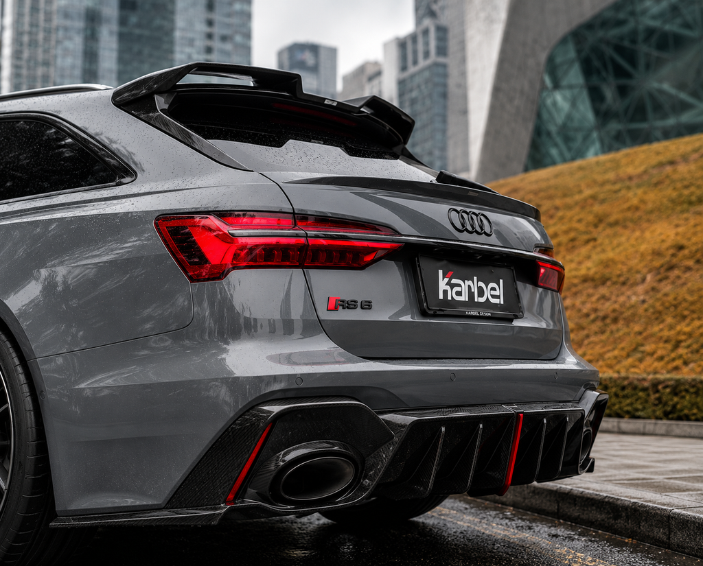 Karbel-Dry Carbon Rear Spoiler for Audi RS6 C8 2020-ON Carbon Fiber