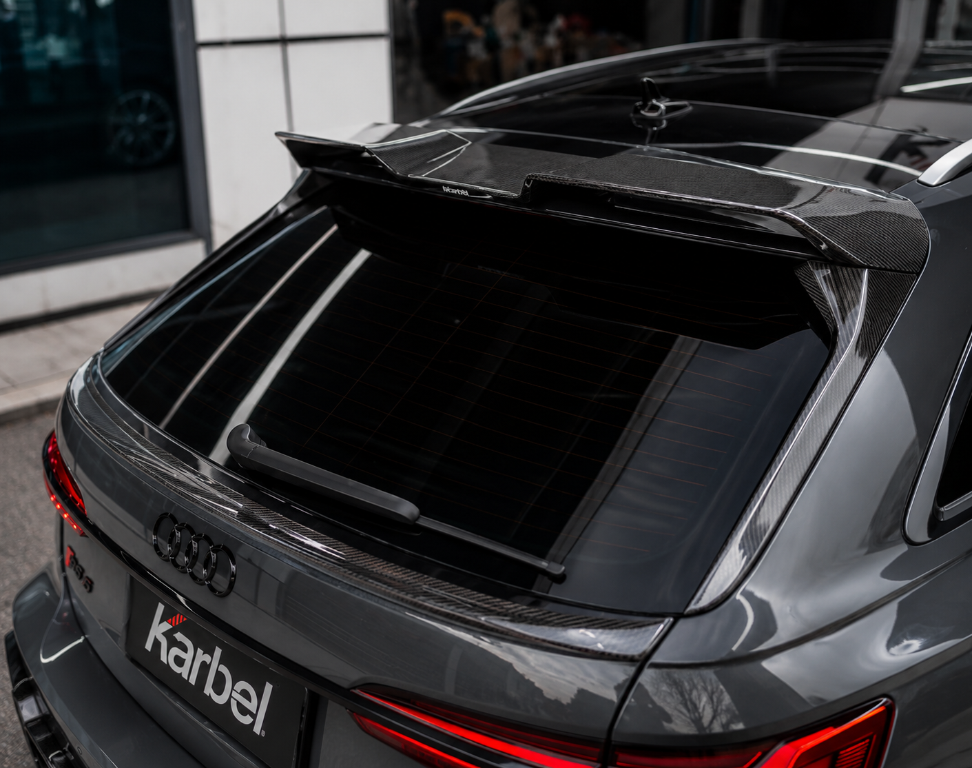 Karbel-Dry Carbon Rear Spoiler for Audi RS6 C8 2020-ON Carbon Fiber