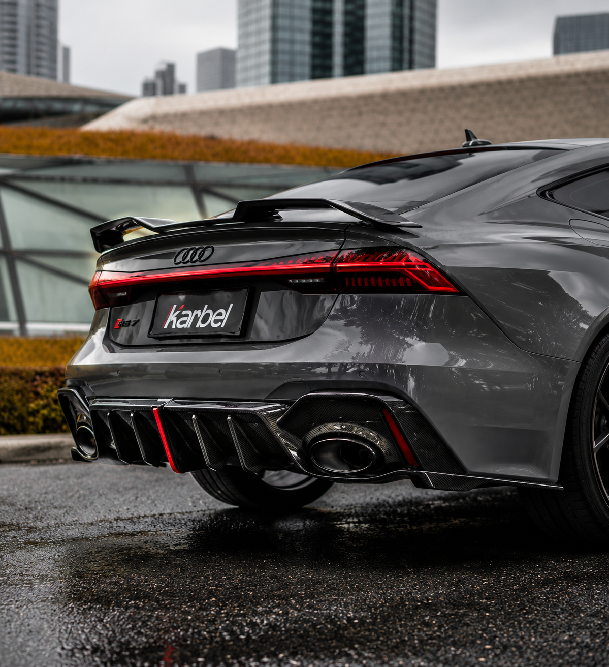 Karbel-Dry Carbon Rear Spoiler for Audi A7 S7 RS7 C8 2020-ON Carbon Fiber