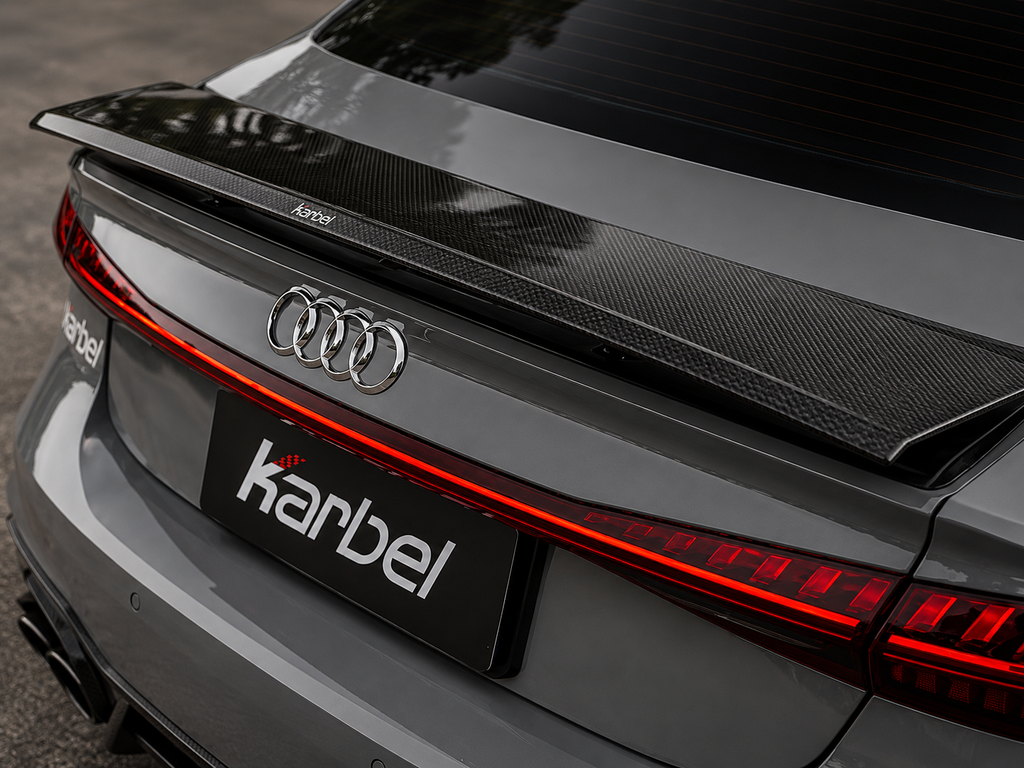 Karbel-Dry Carbon Dry Carbon Fiber Rear Spoiler Ver.1 for for Audi RS7 S7 A7 2019-ON C8