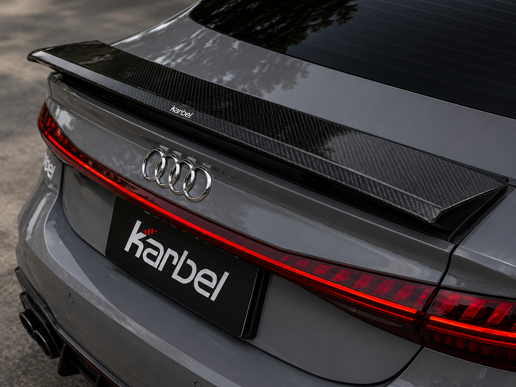 Karbel-Dry Carbon Dry Carbon Fiber Rear Spoiler Ver.1 for for Audi RS7 S7 A7 2019-ON C8