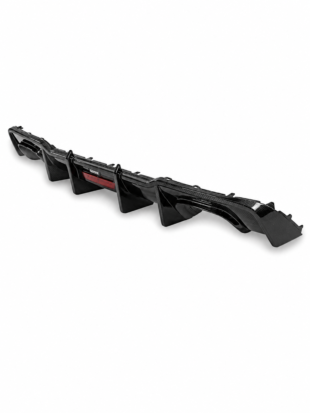 Karbel-Dry Carbon With LED Light Rear Diffuser for Audi S3 A3 S-bumper 8.5V 2017-2020 Hatchback Carbon Fiber