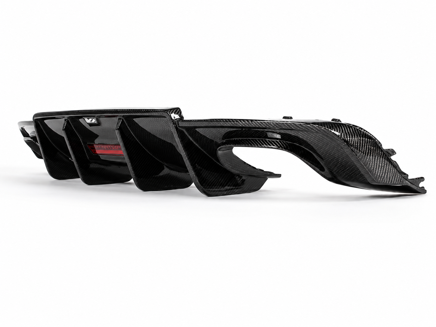 Karbel-Dry Carbon V2 With LED Light Rear Diffuser for Audi S3 A3 S-line 8.5V 2017-2020 Sedan Carbon Fiber