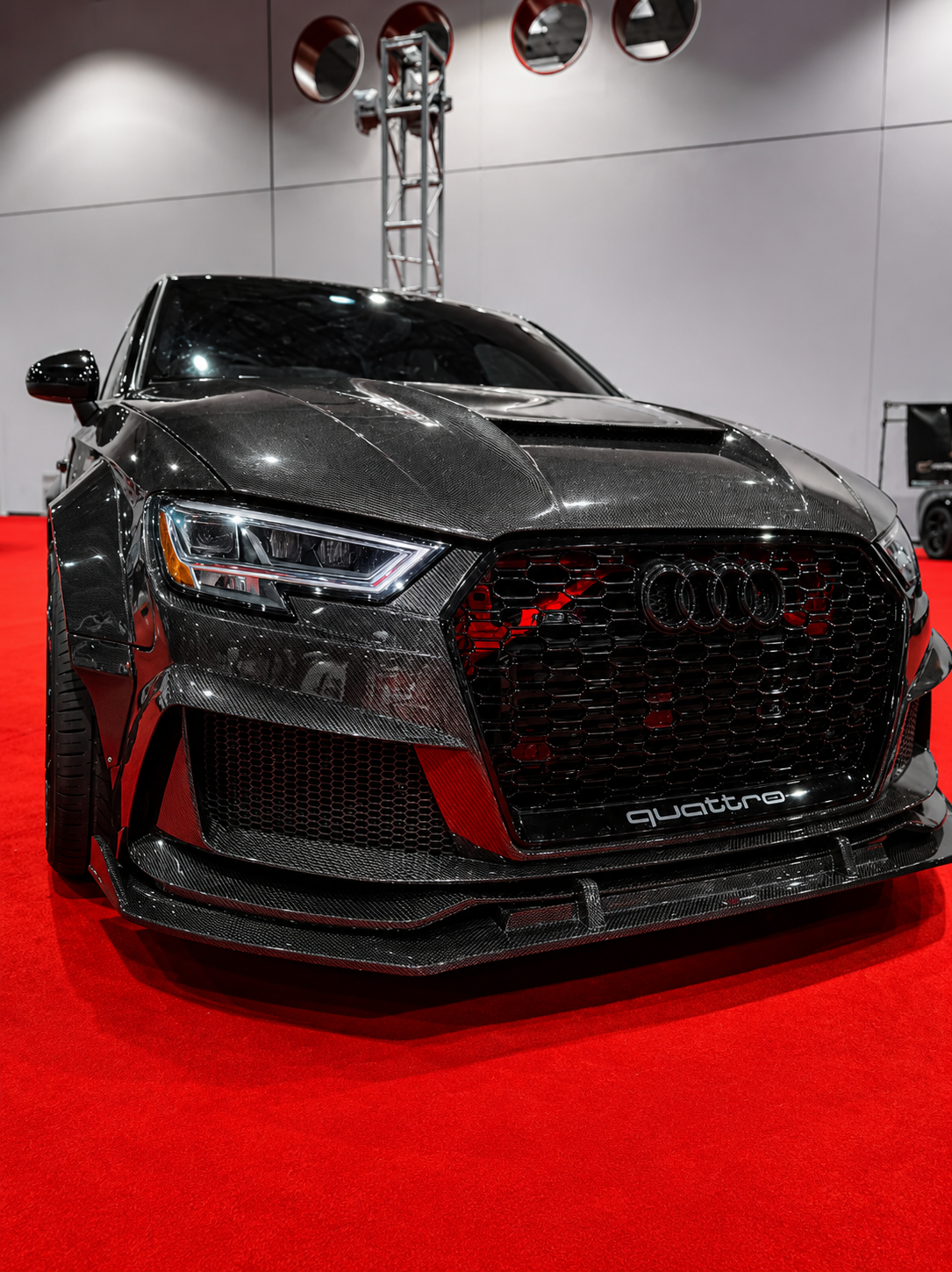 Karbel-Dry Carbon Front Bumper for Audi S3 A3 8V.5 2017-2020 Carbon Fiber