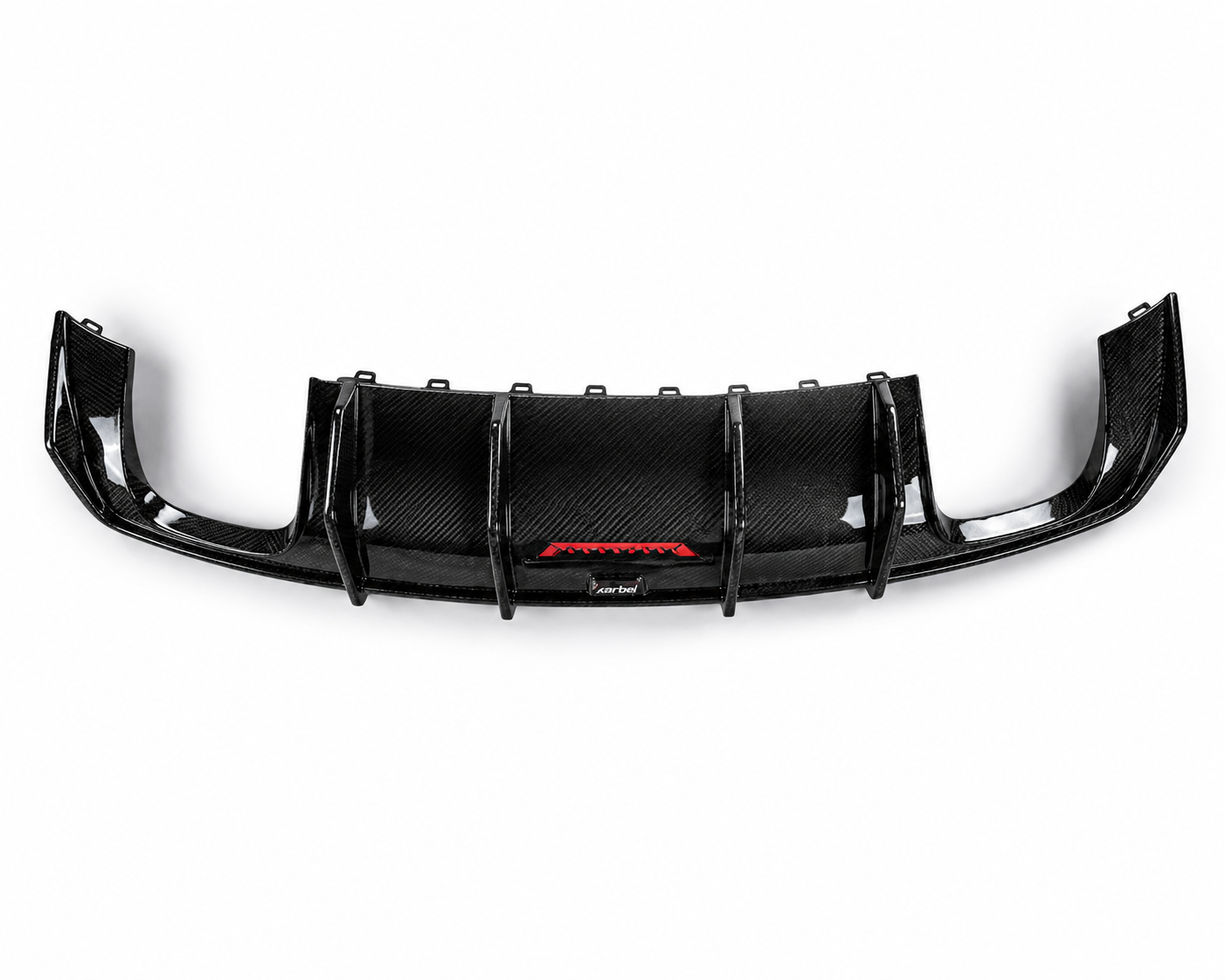 Karbel-Dry Carbon Rear Diffuser for Audi S3 A3 (with S bumper Only) 8V Sedan Carbon Fiber