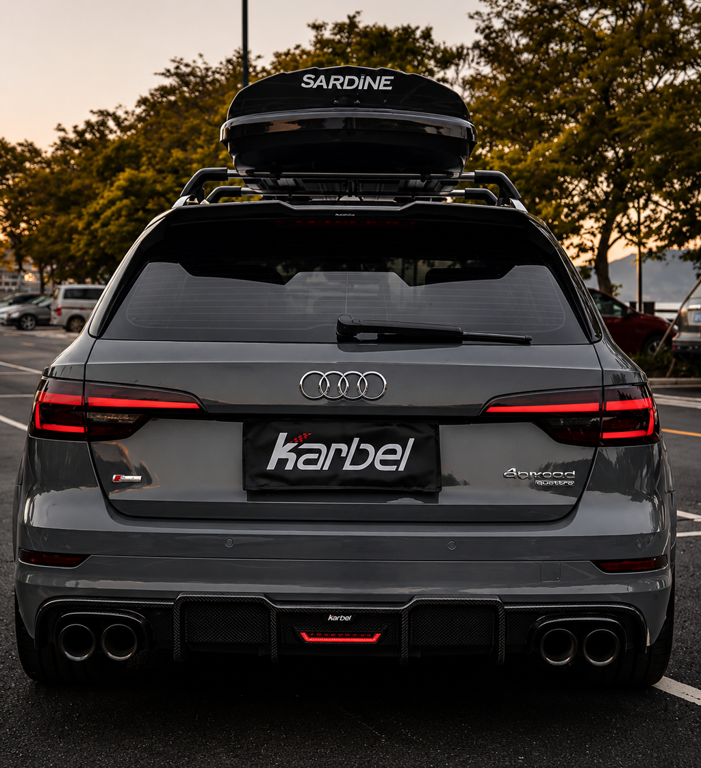 Karbel-Dry Rear Roof Spoiler for Audi A4 Allroad B9 / B9.5 Pre-preg Carbon Fiber