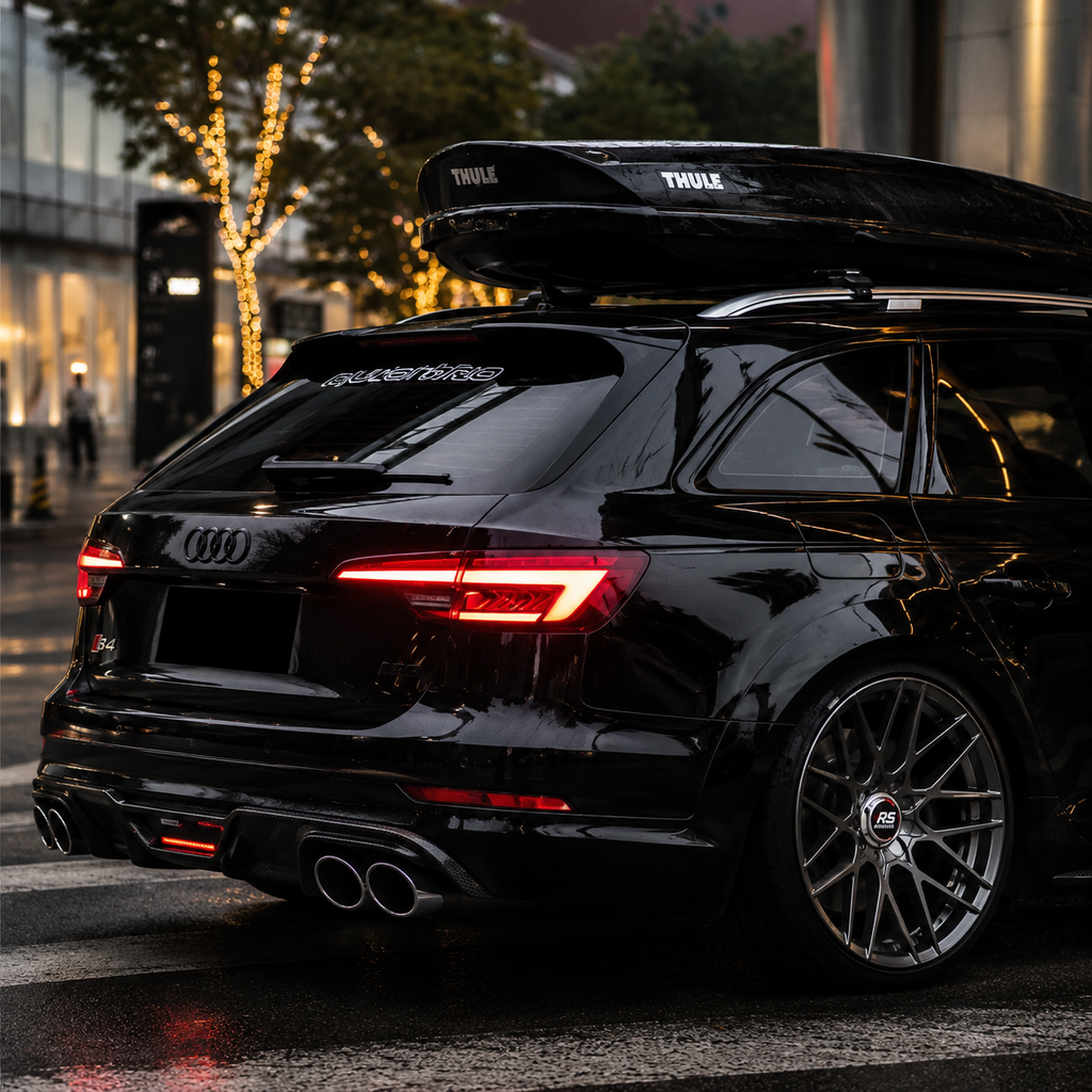 Karbel-Dry Carbon Rear Diffuser for Audi A4 Allroad B9 2017-2019 Pre-preg Carbon Fiber