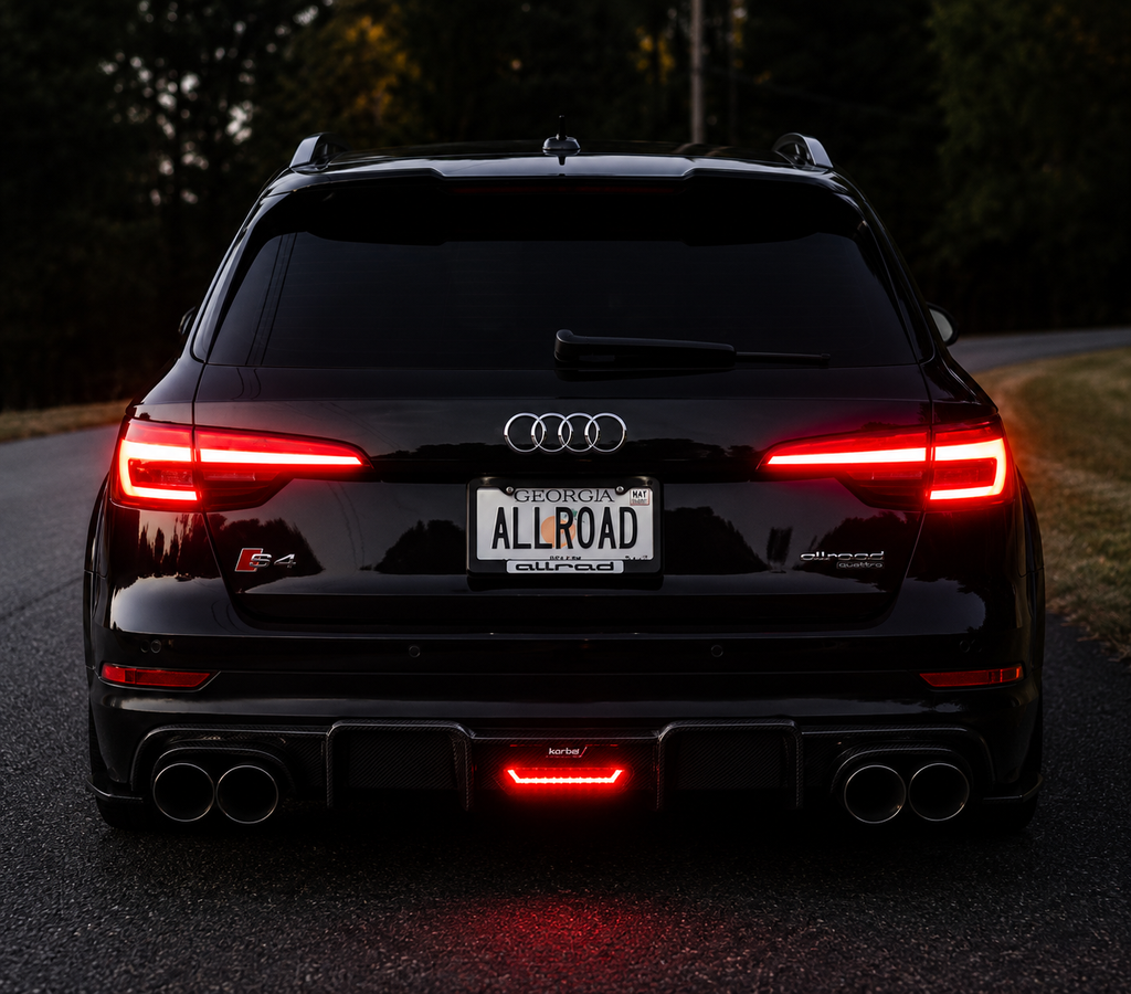Karbel-Dry Carbon Rear Diffuser for Audi A4 Allroad B9 2017-2019 Pre-preg Carbon Fiber