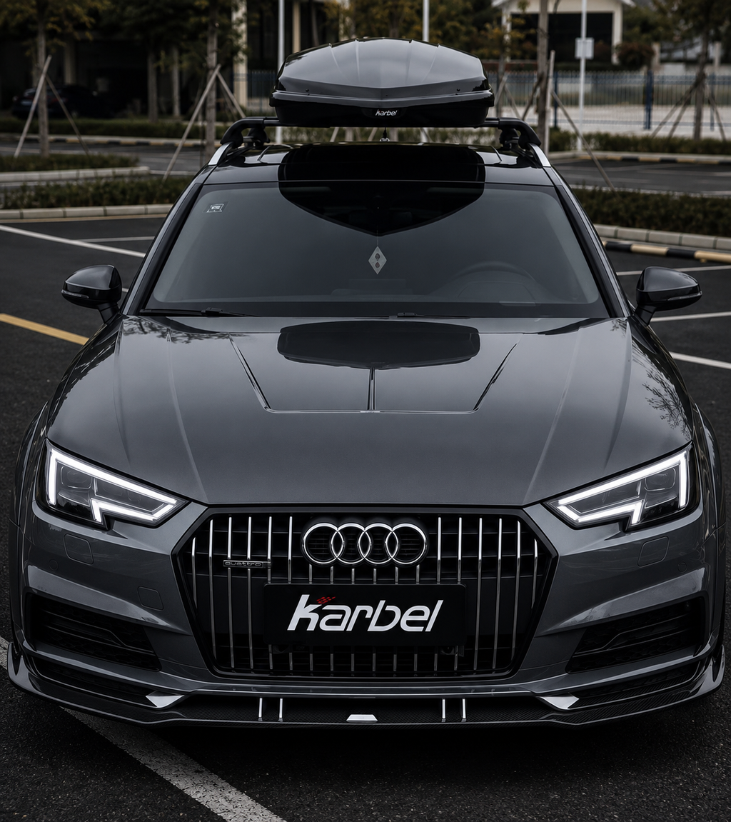 Karbel-Dry Carbon Upper Valences For Audi A4 Allroad B9 2017-2019 Pre-preg Carbon Fiber