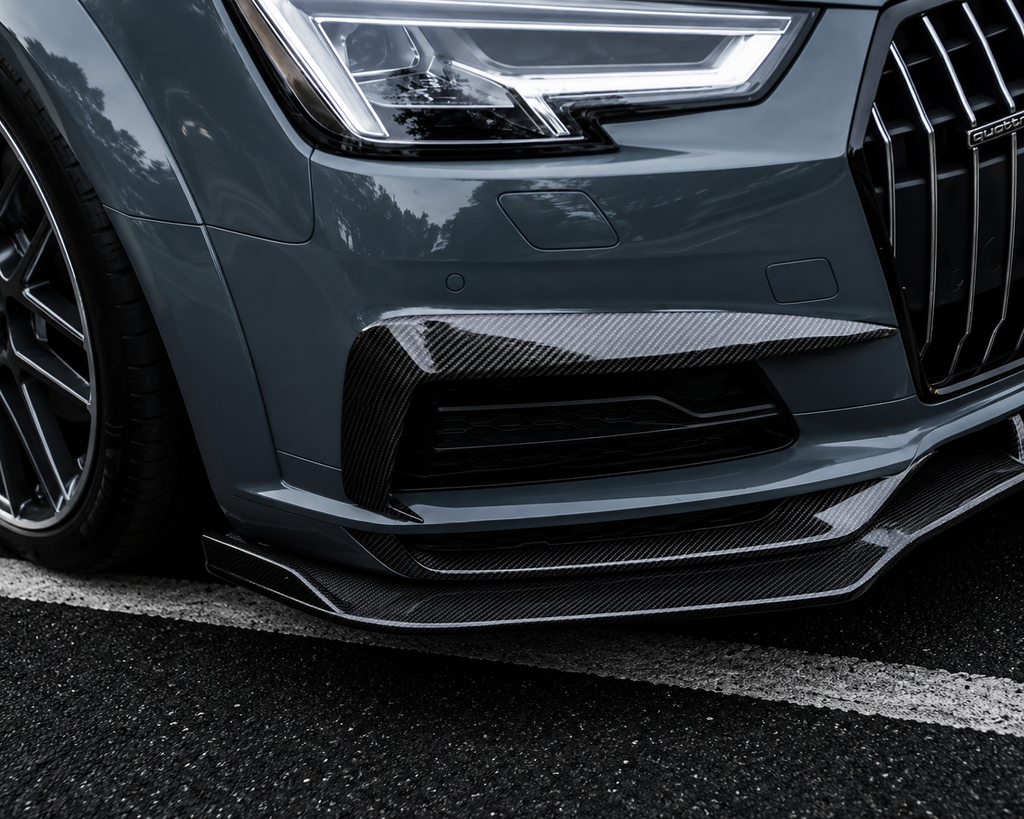 Karbel-Dry Carbon Upper Valences For Audi A4 Allroad B9 2017-2019 Pre-preg Carbon Fiber