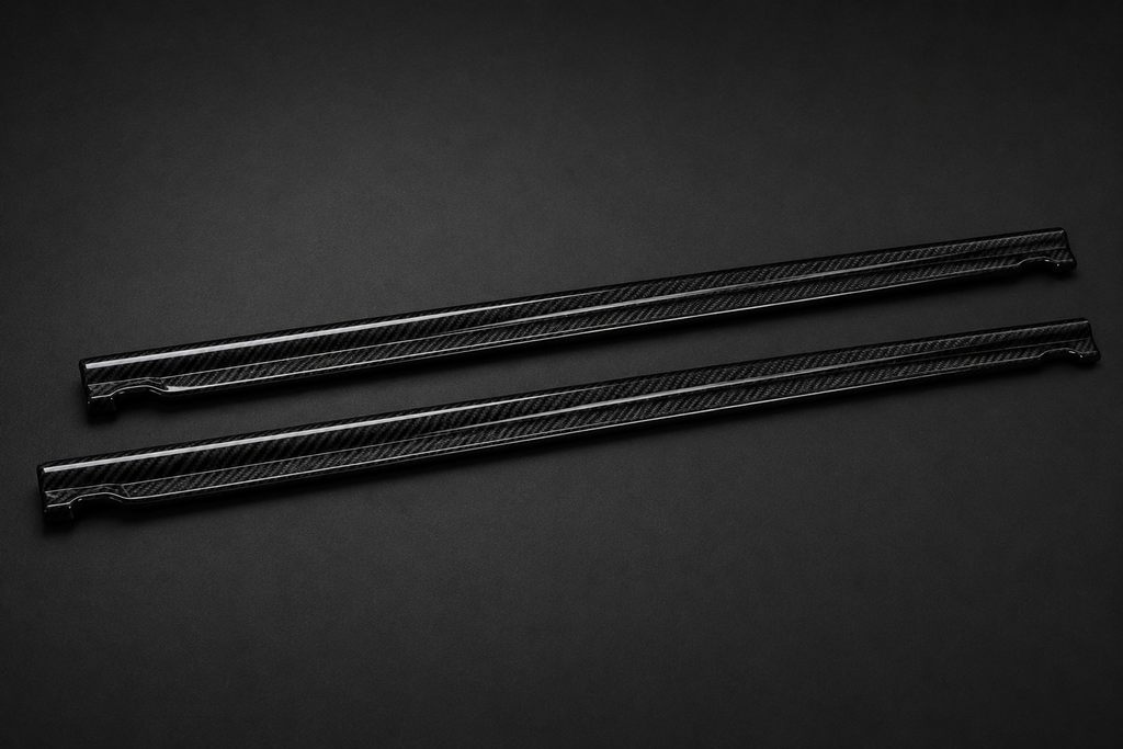 Karbel-Dry Carbon Side Skirts For Audi A4 Allroad B9 2017-2019 Pre-preg Carbon Fiber
