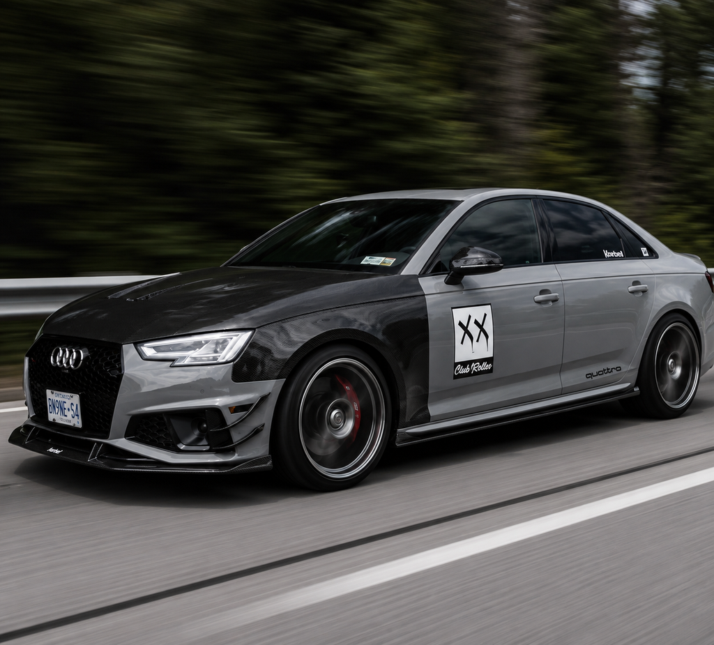 Karbel Carbon Front Fenders for Audi S4 A4 B9 2017-2019 & S4 A4 B9.5 2020-ON Carbon Fiber