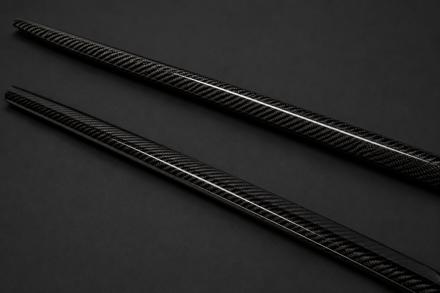 Karbel-Dry Carbon Side Skirts & Upper Side Skirt Trim for Audi S4 & A4 S Line B9/B9.5 Carbon Fiber